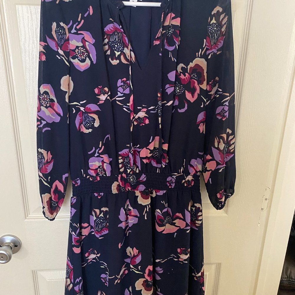 JCrew Floral Smoked Waist Dress - Picture 5 of 10